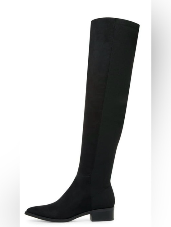 Steve Madden Black Over-the-Knee Women's Boots | Stretch Tall Flat Boot NWOB 7 - Picture 2 of 12